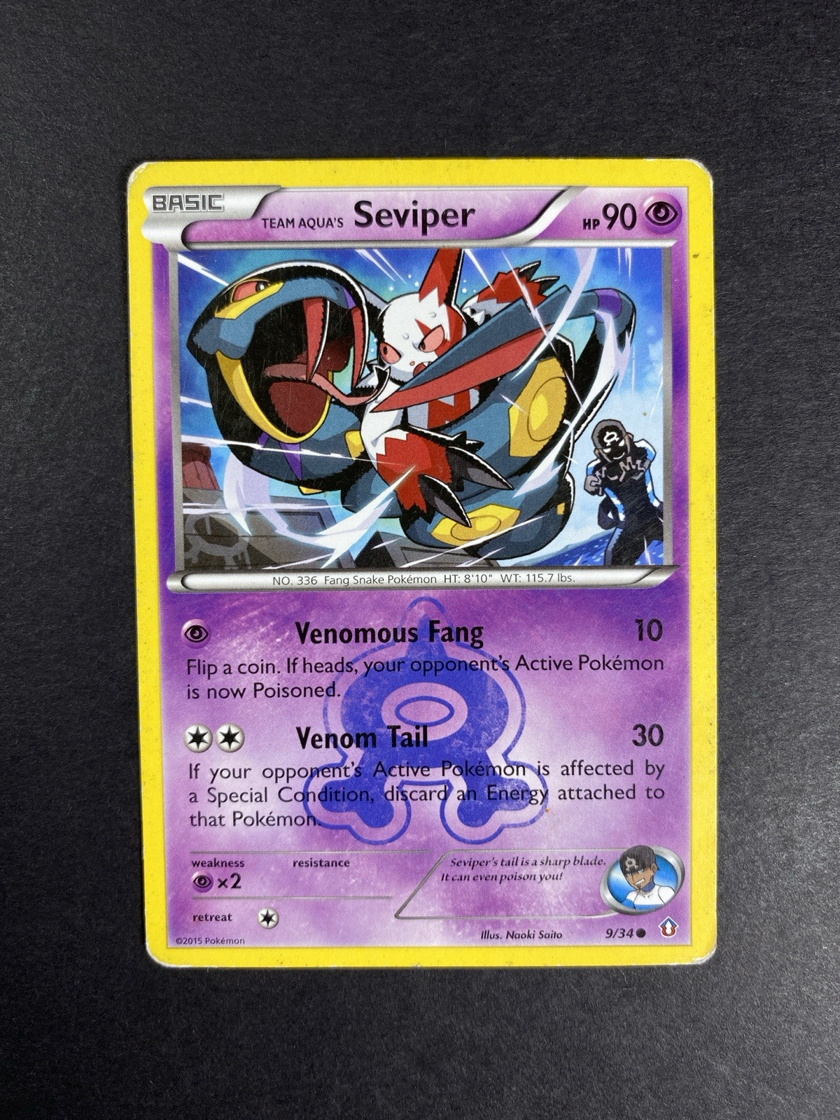 Team Aqua’s Seviper 9/34 - XY - Double Crisis - Pokemon Card - PL