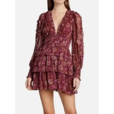 House of Harlow 1960 Ulla Johnson Brisa Style Mini Blouson Dress