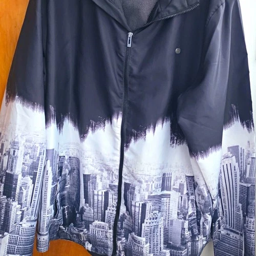 Ecko Unltd. Men's 2XL Windbreaker Jacket Full Zip Hood Stand-Up Mesh City - product listing photo