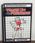 Joyride Figure Instruction Manual Booklet 1987 G1 Transformers Vintage