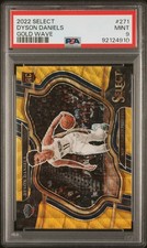 2022 PANINI SELECT GOLD WAVE #271 DYSON DANIELS 9/10 PSA 9