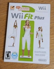 Wii Fit Plus (Wii, 2009) Good Cover Scratched Game Disc Untested