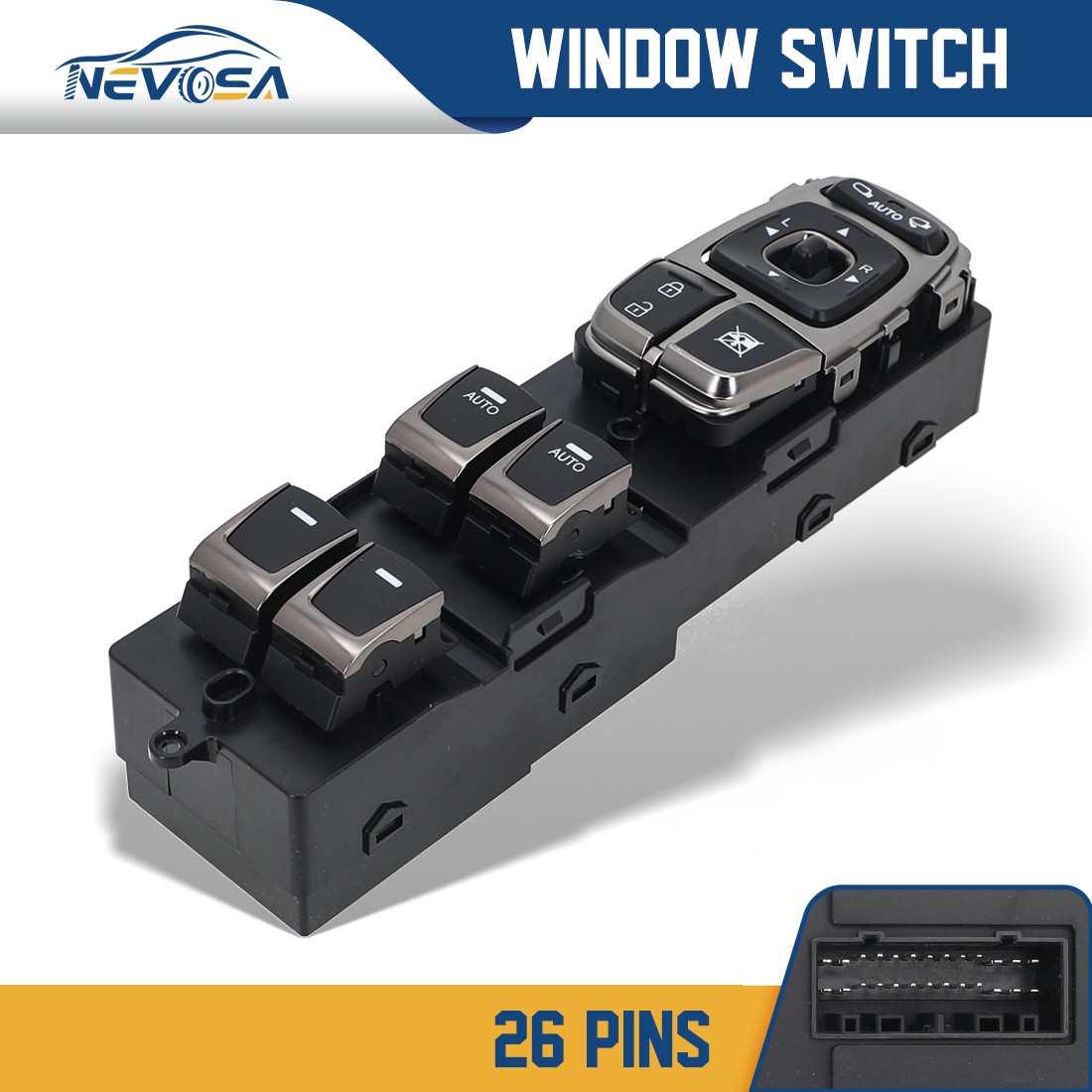 LHD Master Power Window Switch For Hyundai Azera Grandeur 2011