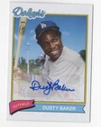 Dusty Baker 2020 Topps X Super 70s Autograph Card Auto Los Angeles Dodgers #35A