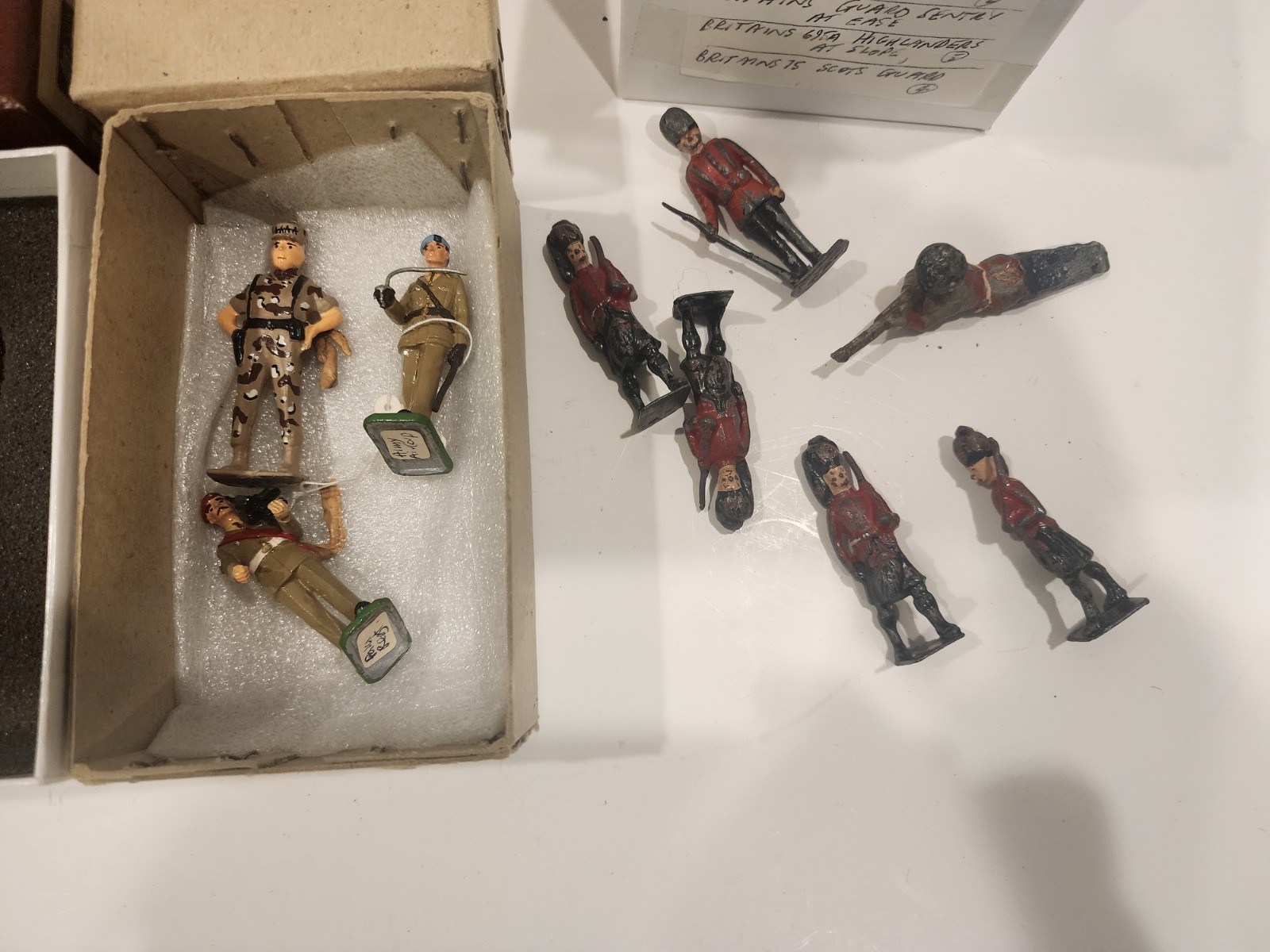Britain's and Marlborough Hand Painted Figurine and Soldier Lot Wild West Etc