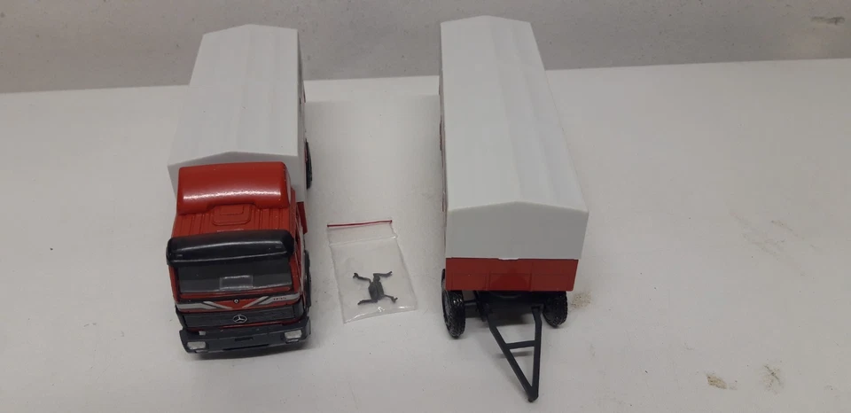 1/43 Camion Mercedes Benz 1735 con rimorchio - NZG - Immagine 3 di 4