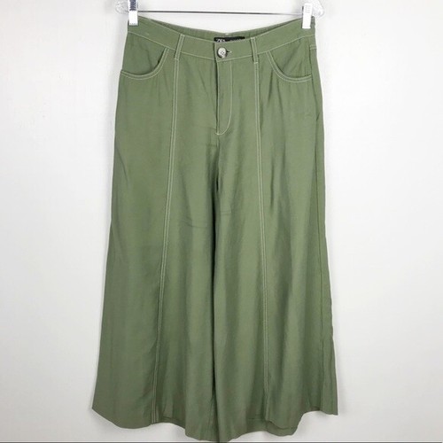 Zara Womens Pants Size 29 Culottes Wide 