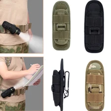 Molle Flashlight Pouch Military Holder Waist Pouch Camping Outdoor Sports Mens