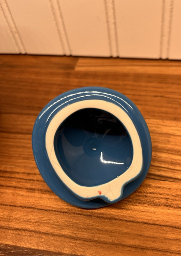 Ganz Sassy teiera danzante stravagante ceramica artistica blu piccola 5" - Foto 8 di 8
