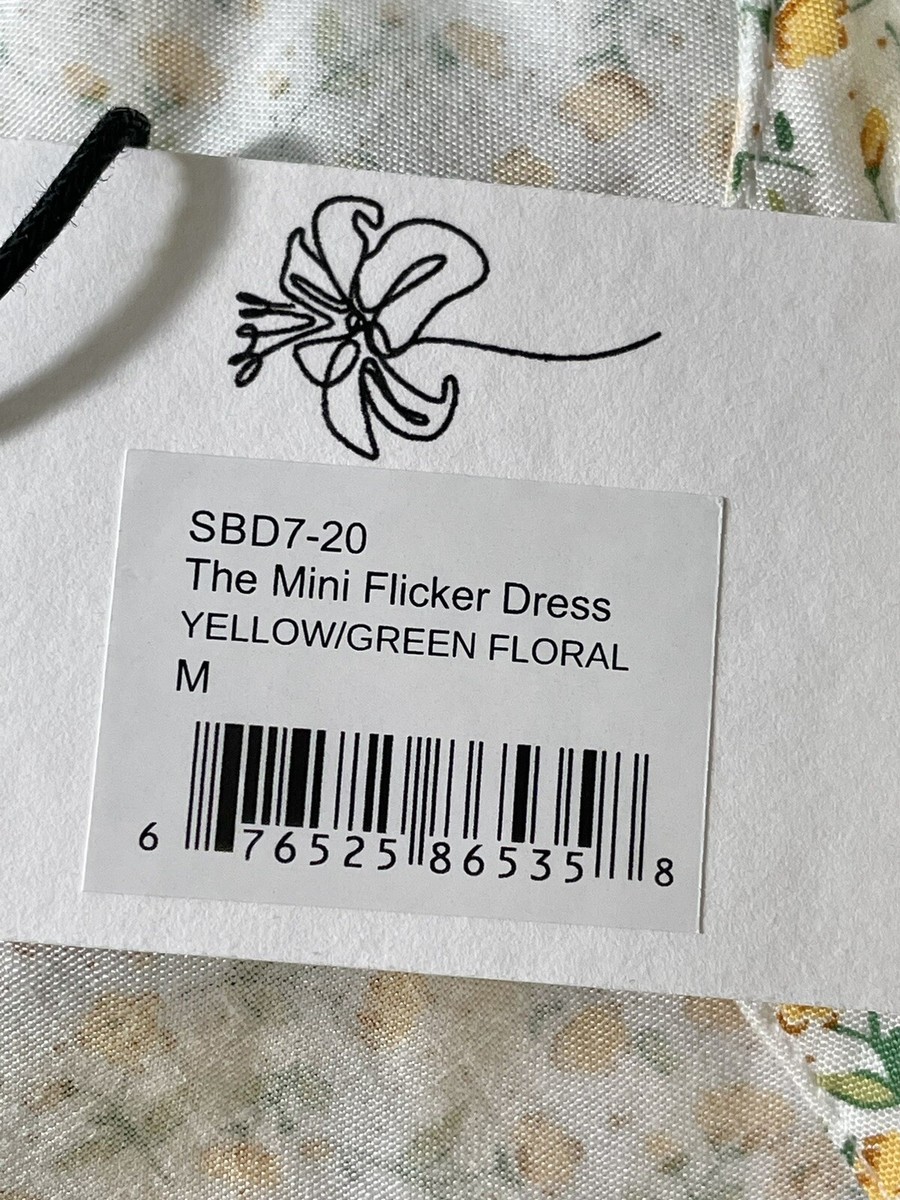 専用　Mサイズ Sokie Collective Size M The Mini Flicker Dress Yellow Cottagecore