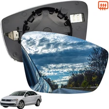 Right Hand Side Wing Mirror Glass Heated For VW Passat Jetta Beetle 11-19 RH NEU