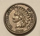 1859 Indian head cent  XF scarce !