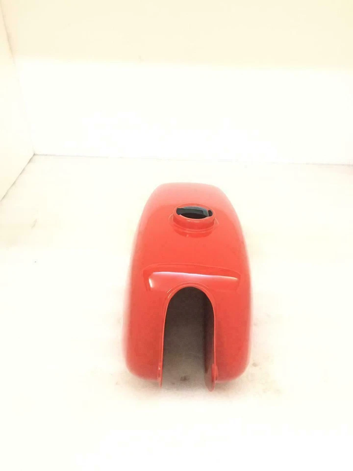 HUSQVARNA 1974 CR 250 WR 250 MAG REPRO RED & CHROME PAINTED STEEL TANK - Image 3 of 4