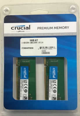 Crucial CT2K8G4DFS8266 2x8GB DDR4 2666 MHz DIMM Memory Module Kit