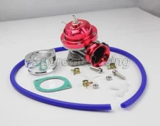 TYPE RS BLUE TURBO CHARGER BOV BLOW OFF VALVE+GASKET+ADAPTER+HOSE