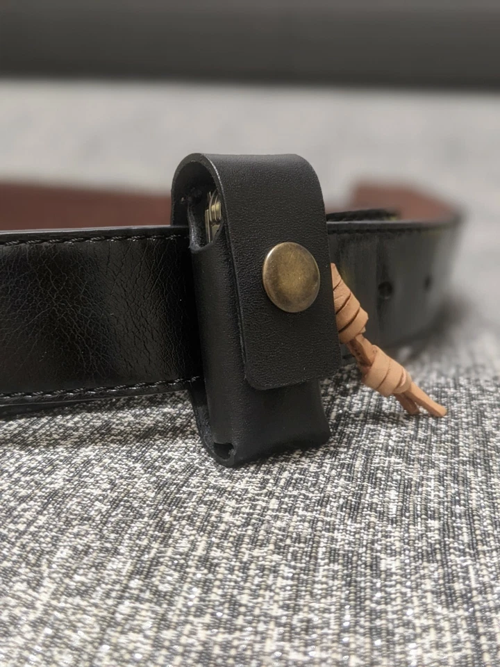 Funda de cuero hecha para cueroman squirt ps4 estuche de cuchillo con lazo para cinturón  Foto 3 de 4