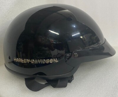 Harley-Davidson 半帽ヘルメット ブラック HARLEY DAVIDSON ハーレーダビッドソン スカル エンブレム
