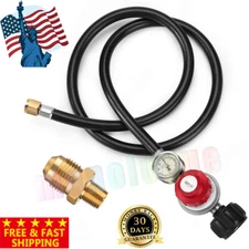 4 FT Hose High Pressure Propane Gas Regulator LPG BBQ Grill Tank Adjustable