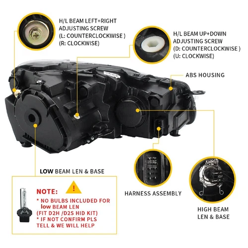 VLAND LED-Projektor Fronts Scheinwerfer für 2008–2013 VW Golf VI MK6 5K1 AJ5 L+R - Bild 9 von 10