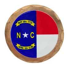 North Carolina Flag Forged Copper Golf Ball Marker by Sunfish