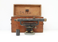 DAVID WHITE 1944 BRASS SUREYOR'S TRANSIT #1208-S W/ WOOD CASE ~HEAVY~