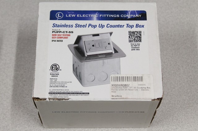 Lew Electric Pufp Ct Hospital Ss Kitchen Counter Popup 20a Usb