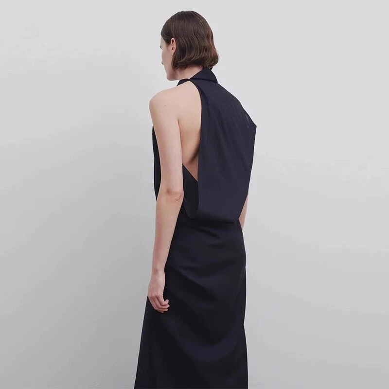 THE ROW Womens Sleeveless Spring NicheA-shaped Skirt Small Dress - Image 3 of 4