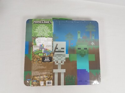 NEW Minecraft Kids Deluxe Stationery Set Over 500 Pieces Coloring Activity