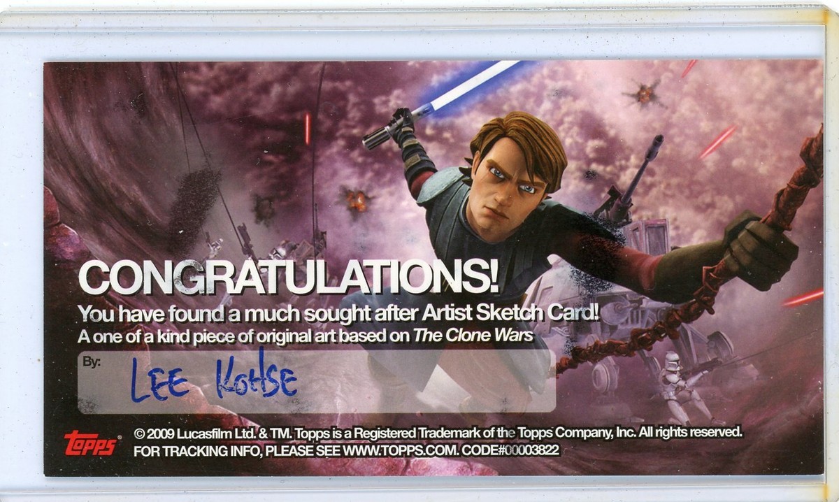 CLONE TROOPER 2009 TOPPS STAR WARS CLONE WARS WIDEVISION