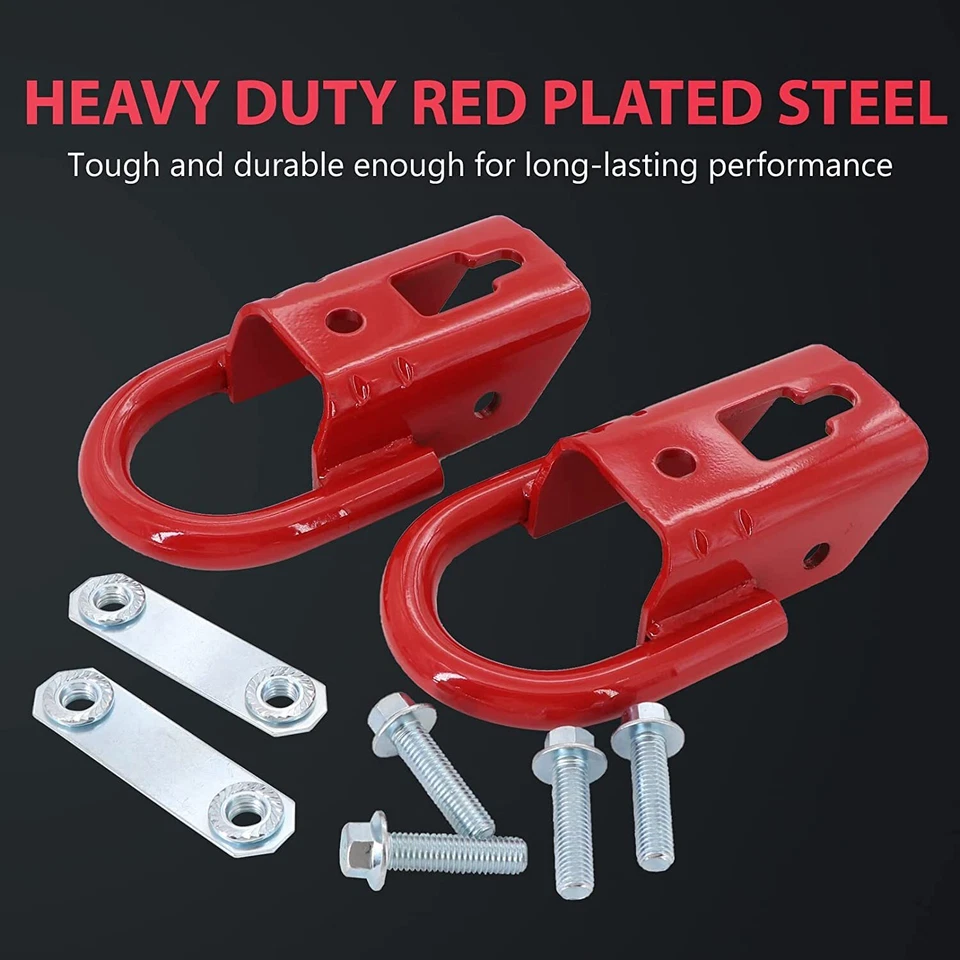 2 ganchos de remolque FL3Z17N808A con herrajes delanteros para Ford F150 2009-2019 NUEVO Foto 4 de 4