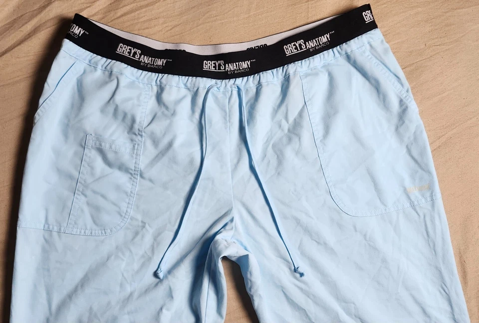 Grey's Anatomy by Barco Color Blue Active Pant Size XL Pocket Drawstring - Image 2 of 4