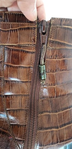 Vintage 90's Lauren Ralph Lauren MARIENETTE leather ankle boots Brazil reptile - Picture 8 of 22