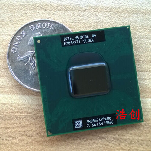 Working Intel Core 2 Duo P9600 2.66GHz 6M 1066MHz Dual-Core SLGEE CPU Processor - Picture 1 of 1