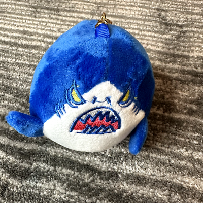 Cute Shark Plush Keychain Keyring Pendant Bag Charm Backpack Blue
