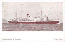 SS LIMA AT SEA ~ INSULAR SHIP LINE ~ used from Funchal, Madeira 1950s