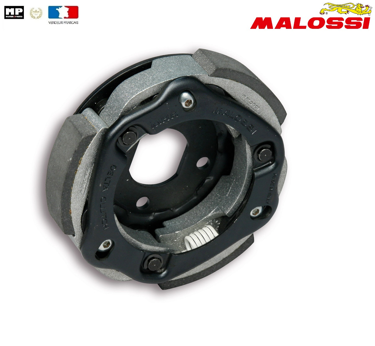 Embrayage haute performance Malossi Delta Clutch 110 en carbone renforcé pour Aerox