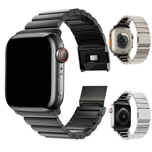 Tytanowy pasek klamra magnetyczna do Apple Watch Ultra iWatch9/8 - bransoletka 49mm - Zdjęcie 3 z 17