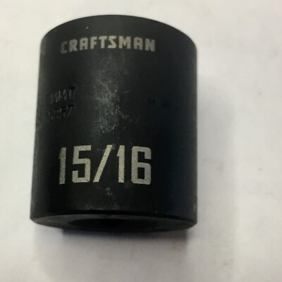 #ad Craftsman 15 16quot; x 1 2quot; Dr Impact Socket 6Pt CMMT 15857 Free USA Shipping $12.96