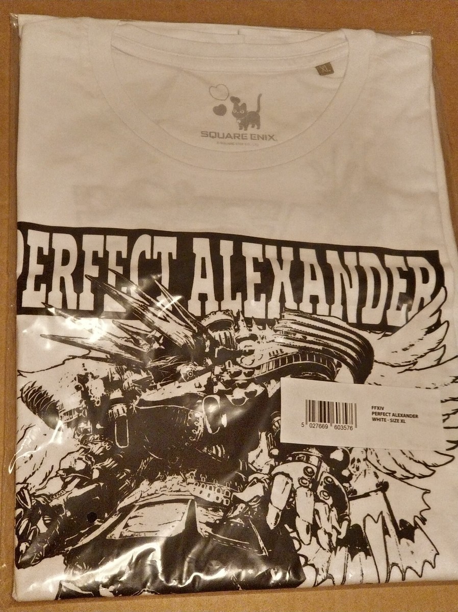 OFFICIAL FINAL FANTASY XIV (14) PERFECT ALEXANDER T-SHIRT BLACK