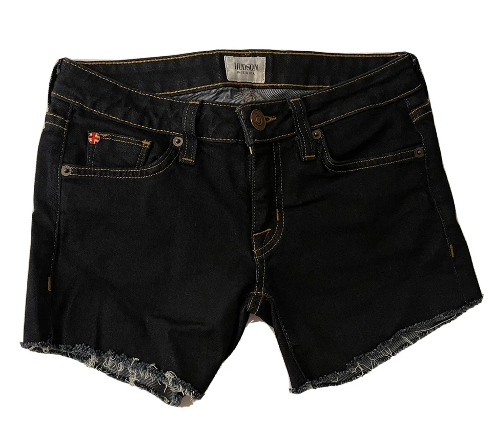 Hudson Shorts Womens Size 25  Denim Frayed Hem - Image 2 of 4