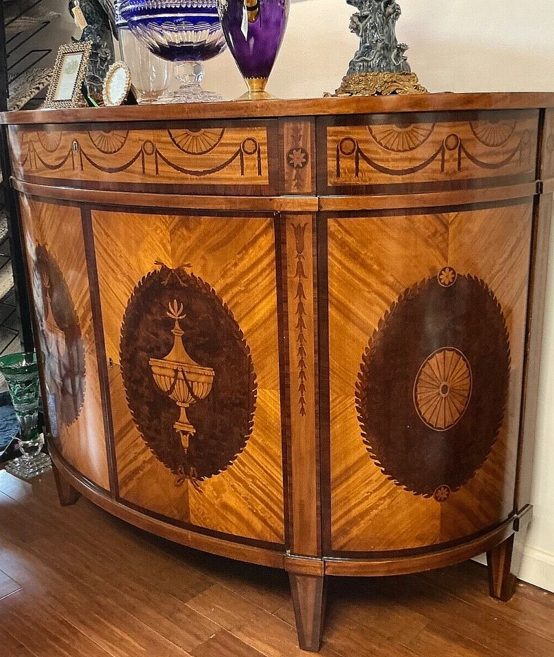 Шкаф в антикварном стиле с инкрустацией Demilune - Изображение 3 из 4