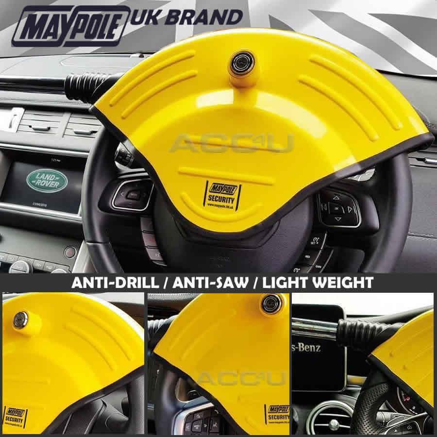 Maypole MP5494 Car 4x4 Anti Theft High Security Disc Type Steering Wheel Lock