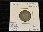 UNITED STATES 1909 INDIAN HEAD PENNY VF S01