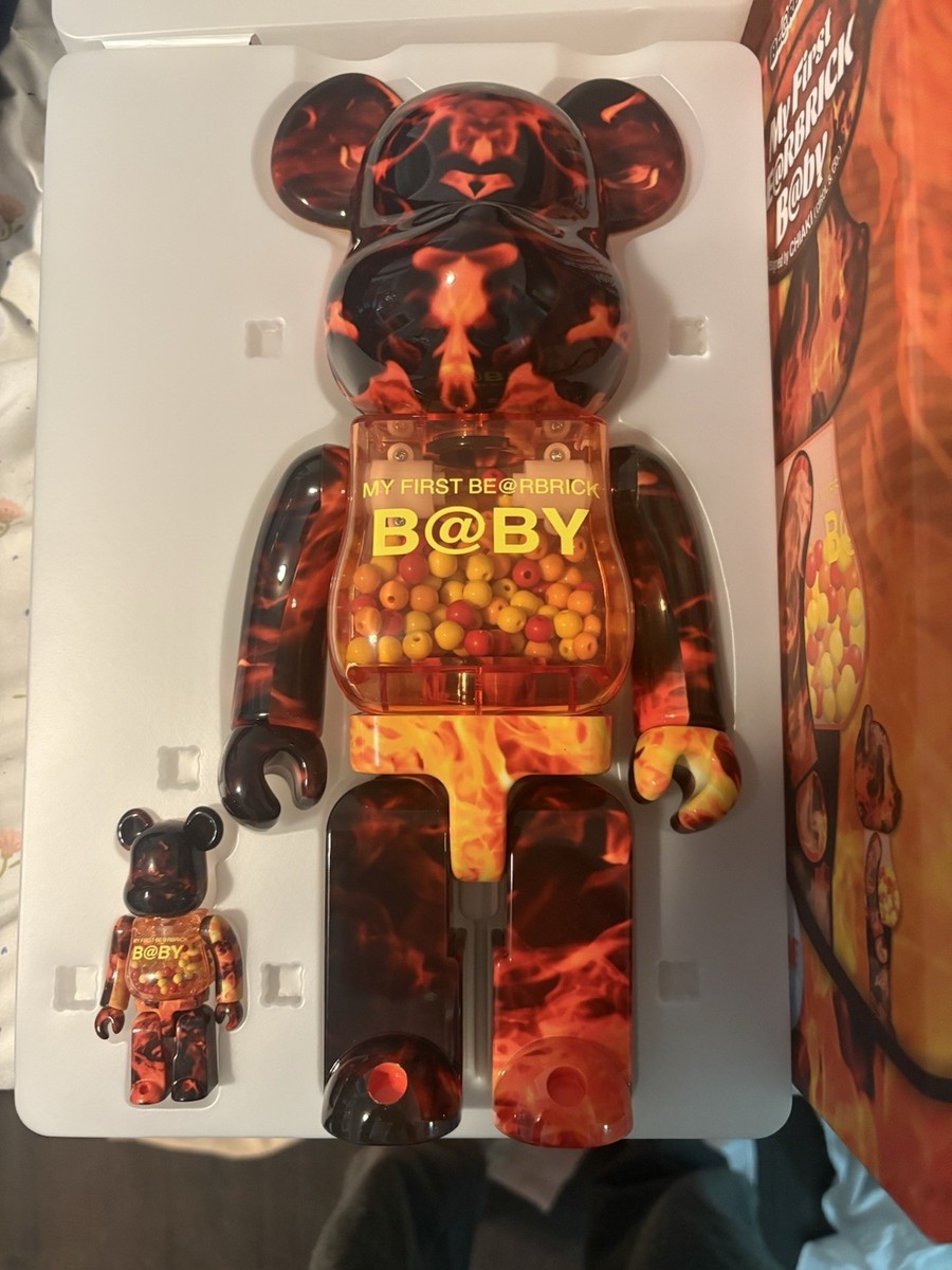 MY FIRST BE@RBRICK 400% & 100% B@BY FLAME Ver. MEDICOM TOY