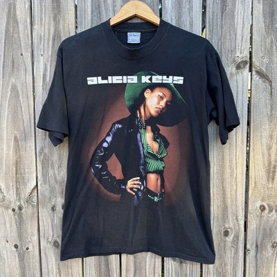 VTG  Vintage Alicia Keys Tour T Shirt 2002 Y2K RARE Rap Concert Hip hop - Large