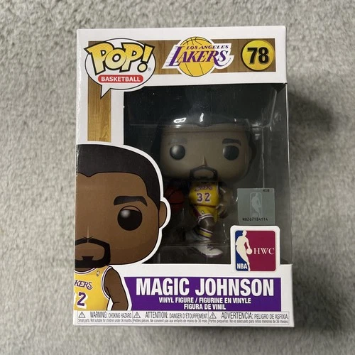 Funko POP! NBA Legends Magic Johnson LA Lakers Basketball Vinyl Figure 78 W/ Pro