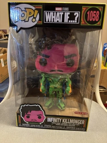 Funko Pop! Marvel Infinity Killmonger Blacklight 10-inch Figure #1058