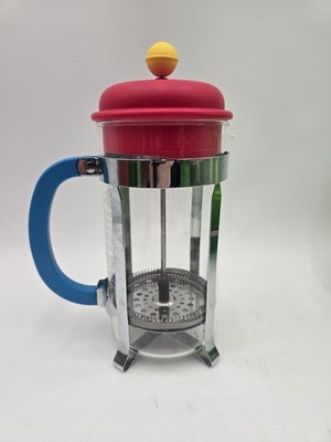 Vintage Bodum Coffee Press Maker Memphis Design Sottsass Era Post Modern