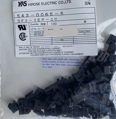 100PCS New FOR DF3-3EP-2C Connector 3Pin Shell Terminal Connector Seat