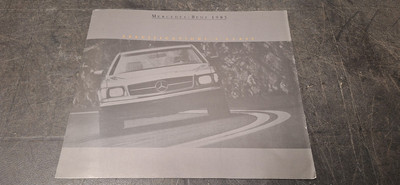 1985 Mercedes Benz S Class Spec Brochure Catalog 380SL 500SEC 500SEL 380SE